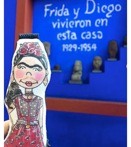 Charm für Tasche - Mini Frida Kahlo KAHRI Taschen & Beutel design Schweiz Original