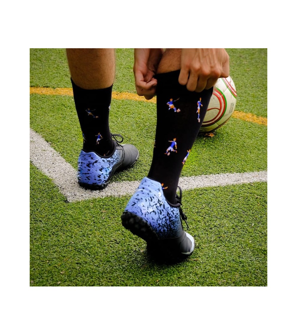 Fußball - Schwarze Socken aus bio Baumwolle The Captain Socks socke kuschelsocken für damen lustig herren farbige coole socken