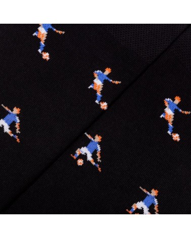 Calcio - Calze in cotone bio - Nero The Captain Socks calze da uomo per donna divertenti simpatici particolari
