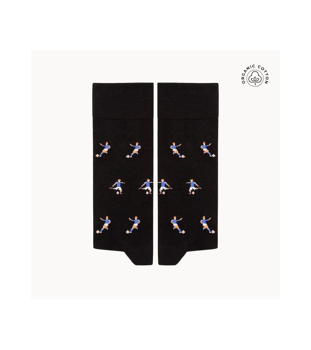 Fußball - Schwarze Socken aus bio Baumwolle The Captain Socks socke kuschelsocken für damen lustig herren farbige coole socken