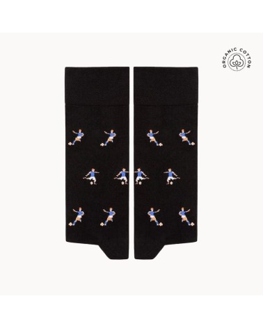Fußball - Schwarze Socken aus bio Baumwolle The Captain Socks Socke lustige Damen Herren farbige coole socken mit motiv kaufen