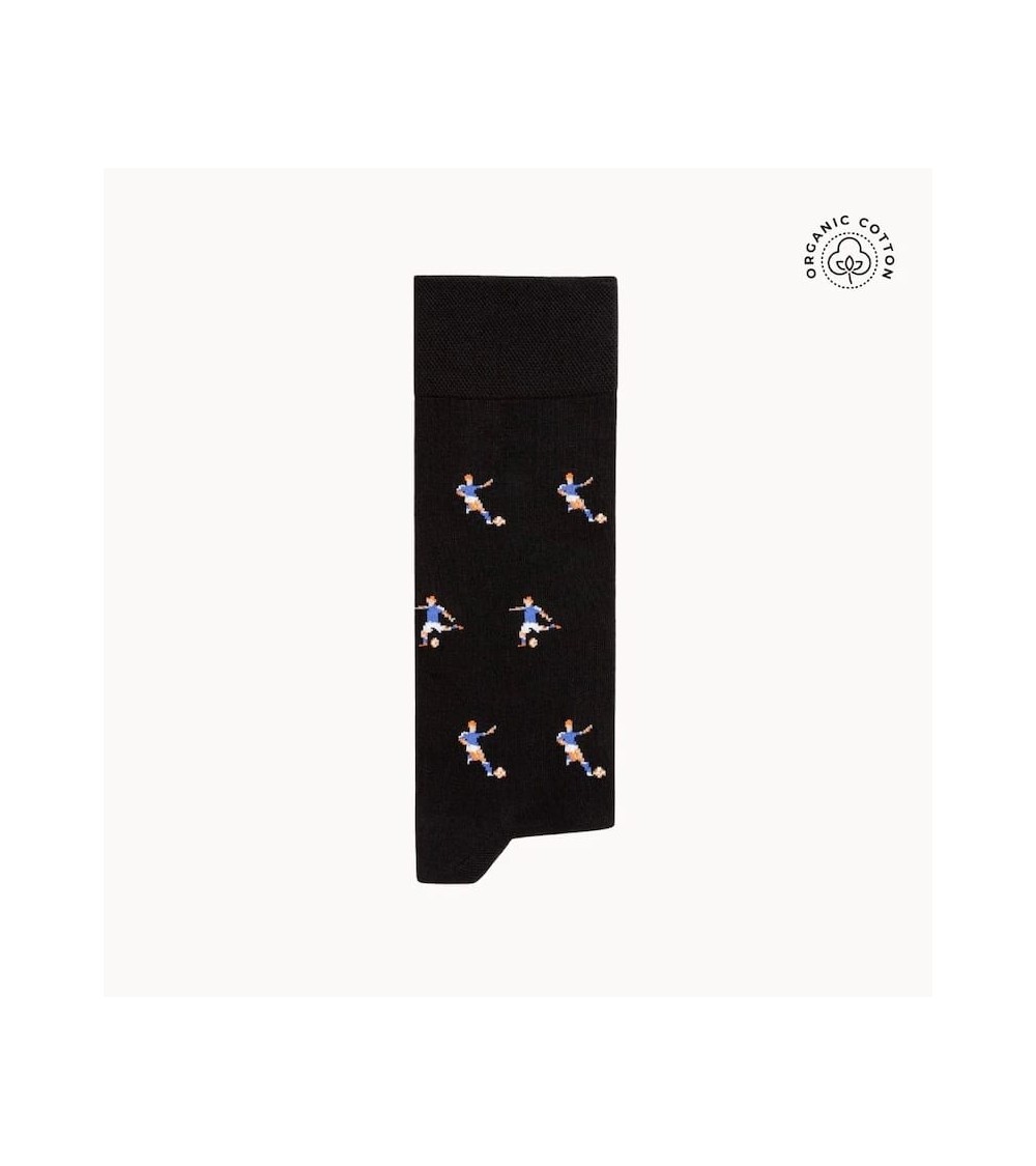 Fußball - Schwarze Socken aus bio Baumwolle The Captain Socks socke kuschelsocken für damen lustig herren farbige coole socken