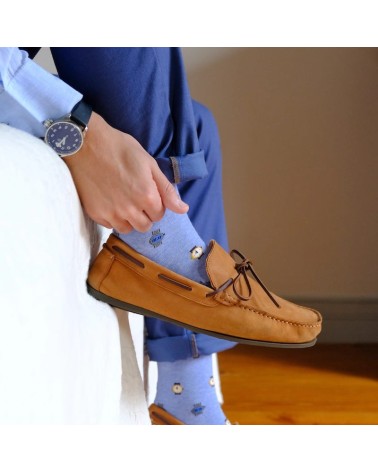 Montre - Chaussettes à motifs en coton bio - Bleu The Captain Socks jolies pour femme originales pour homme chausset rigolote...