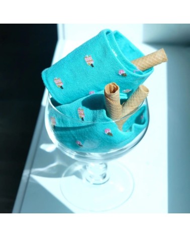 Chaussettes - Ice Cream The Captain Socks jolies chausset pour homme femme fantaisie drole originales