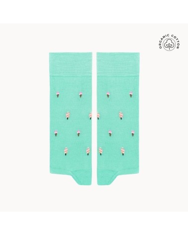 Glace - Chaussettes à motifs en coton bio The Captain Socks jolies pour femme originales pour homme chausset rigolotes drole ...