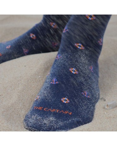 Socken - Sea Lovers The Captain Socks Socke lustige Damen Herren farbige coole socken mit motiv kaufen