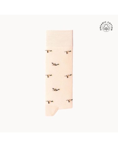 Canard - Chaussettes à motifs en coton bio The Captain Socks jolies chausset pour homme femme fantaisie drole originales