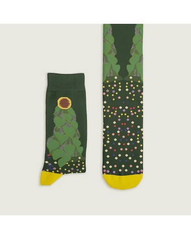 Socken - Sonnenblume Curator Socks Socke lustige Damen Herren farbige coole socken mit motiv kaufen