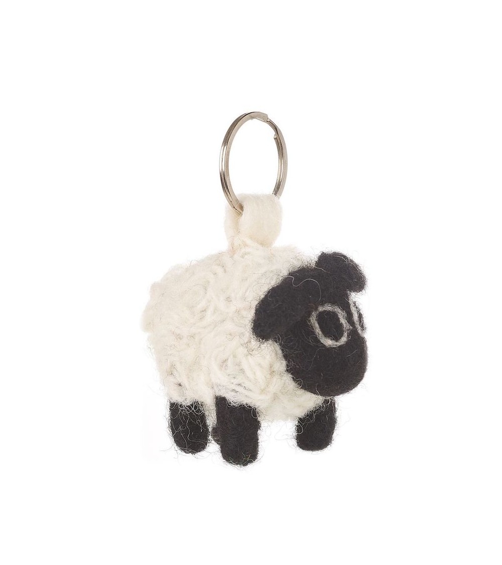 Sheep - Cool Handcrafted Keychain Felt so good original gift idea switzerland