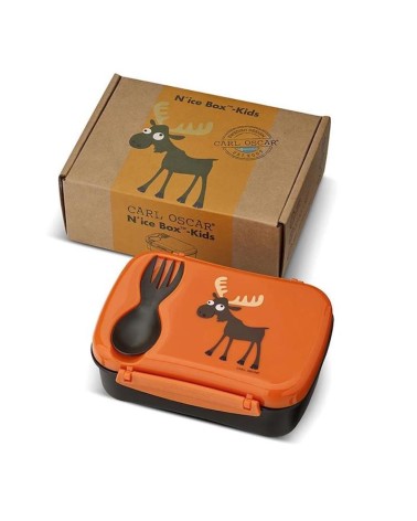 Boîte repas isotherme pour enfants - N'ice Box Orange Carl Oscar gourde sport metal d eau aluminium thé design