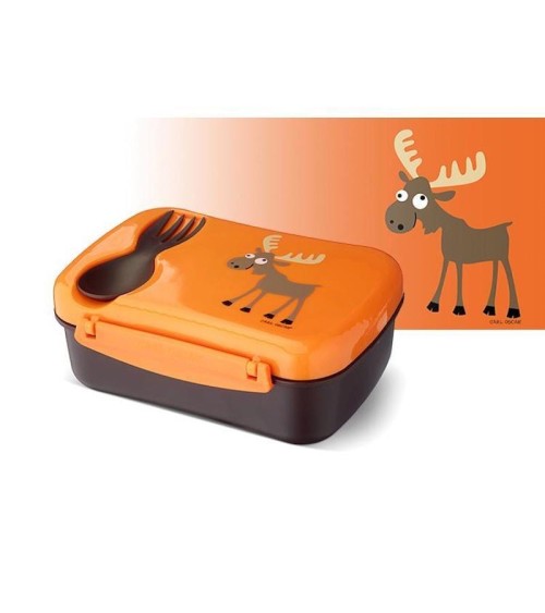 Boîte repas isotherme pour enfants - N'ice Box Orange Carl Oscar gourde sport metal d eau aluminium thé design