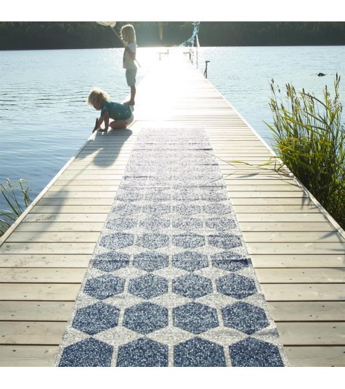 Vinyl Rug - ANNA Denim Brita Sweden rugs outdoor carpet kitchen washable cool modern runner rugs