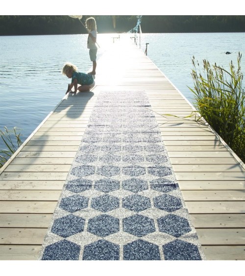 Vinyl Rug - ANNA Denim Brita Sweden cool vinyl rugs runner for kitchen washable outdoor rugs