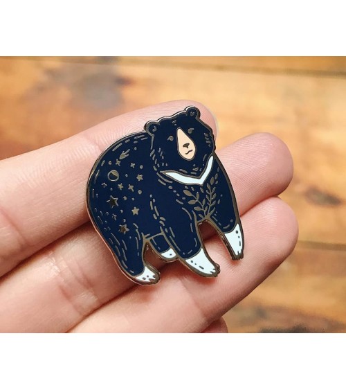 Emaille Pin - Mond Bär Wildship Studio Anstecknadel Ansteckpins pins anstecknadeln kaufen