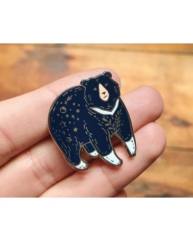 Emaille Pin - Mond Bär Wildship Studio Anstecknadel Ansteckpins pins anstecknadeln kaufen