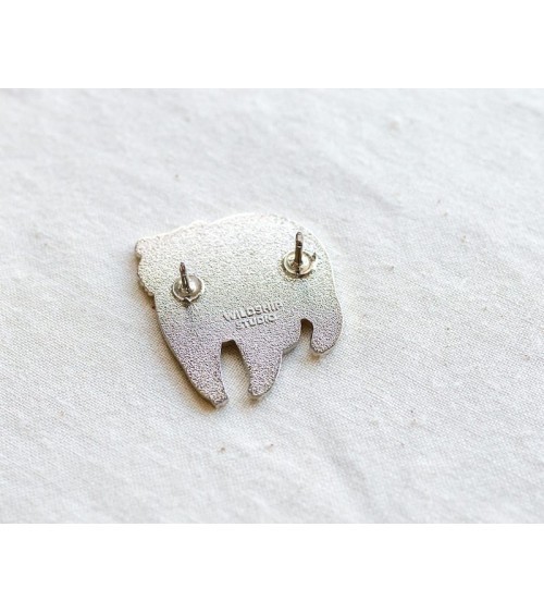 Pin's - Ours Lunaire Wildship Studio pins rare métal originaux bijoux suisse