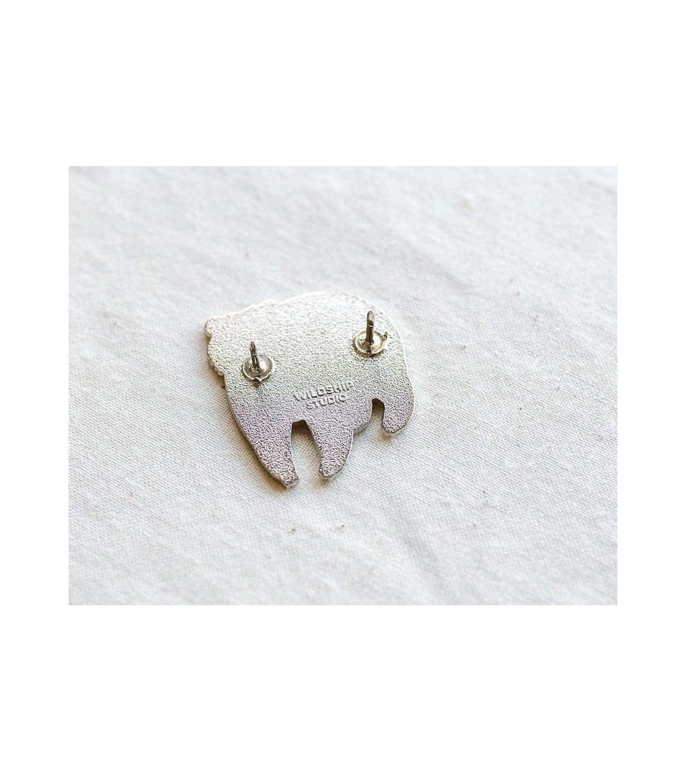Pin's - Ours Lunaire Wildship Studio pins rare métal originaux bijoux suisse