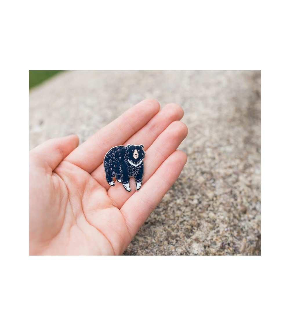 Pin's - Ours Lunaire Wildship Studio pins rare métal originaux bijoux suisse