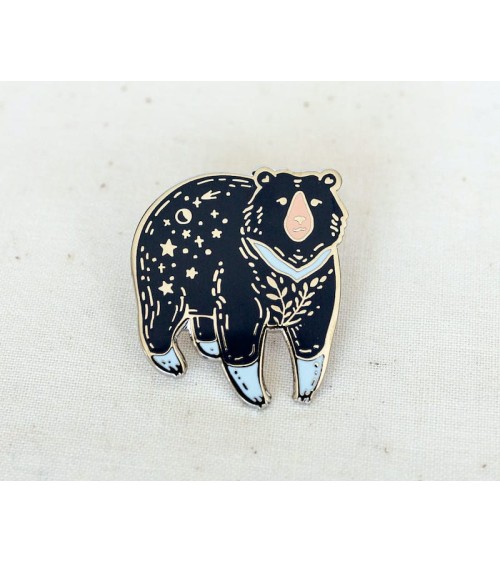 Enamel Pin - Moon Bear Wildship Studio broches and pins hat pin badges collectible