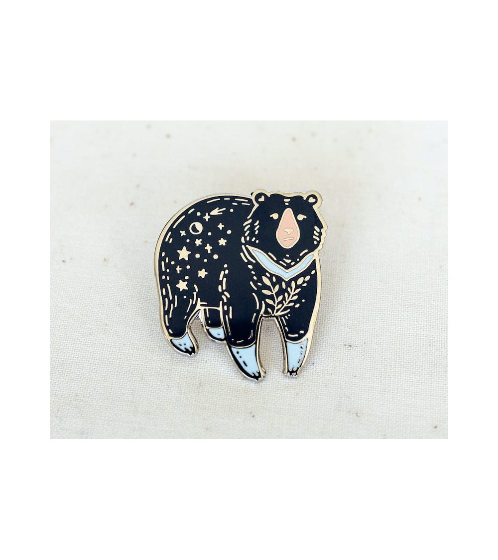 Pin's - Ours Lunaire Wildship Studio pins rare métal originaux bijoux suisse