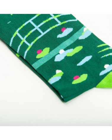 Chaussettes - Le Bassin aux nymphéas Curator Socks jolies chausset pour homme femme fantaisie drole originales