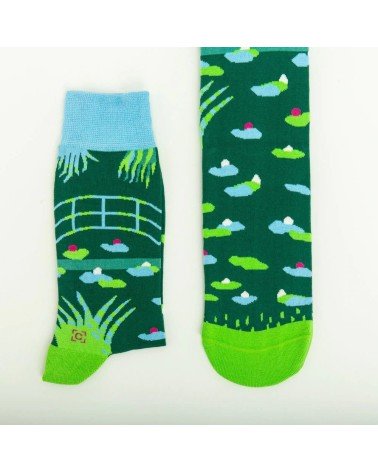 Socks - Water Lily Pond Curator Socks funny crazy cute cool best pop socks for women men