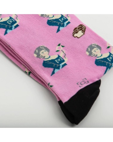 Chaussettes - Marie-Antoinette Curator Socks jolies chausset pour homme femme fantaisie drole originales