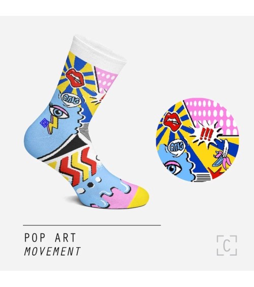 Socken - Pop Art Curator Socks Socke lustige Damen Herren farbige coole socken mit motiv kaufen