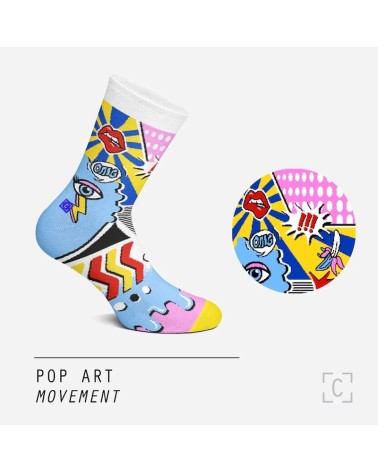 Calzini - Pop Art Curator Socks calze da uomo per donna divertenti simpatici particolari