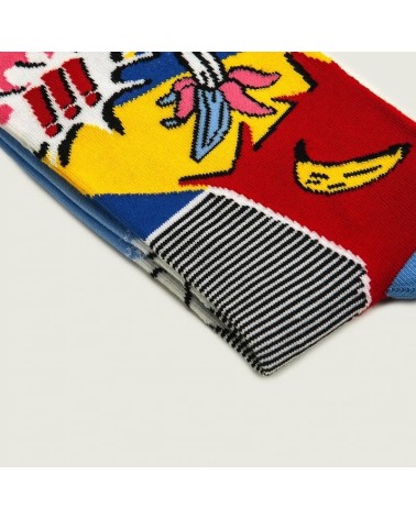Chaussettes - Pop Art Curator Socks jolies chausset pour homme femme fantaisie drole originales