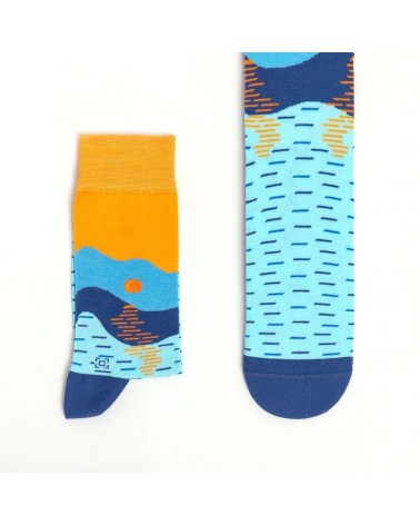 Socken - Impression, Sonnenaufgang Curator Socks socke kuschelsocken für damen lustig herren farbige coole socken