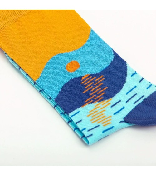 Chaussettes - Impression, soleil levant Curator Socks jolies pour femme originales pour homme chausset rigolotes drole Suisse
