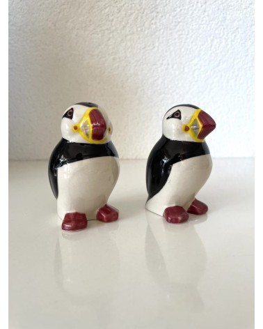 Puffin - Salt and pepper shaker Quail Ceramics pots set shaker cute unique cool