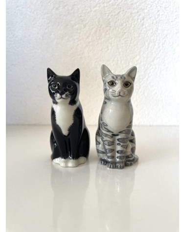 Sadie & Smartie - Katze Salz und Pfefferstreuer Quail Ceramics  pfeffer steuer salzpfeffersteuer set lustige kaufen