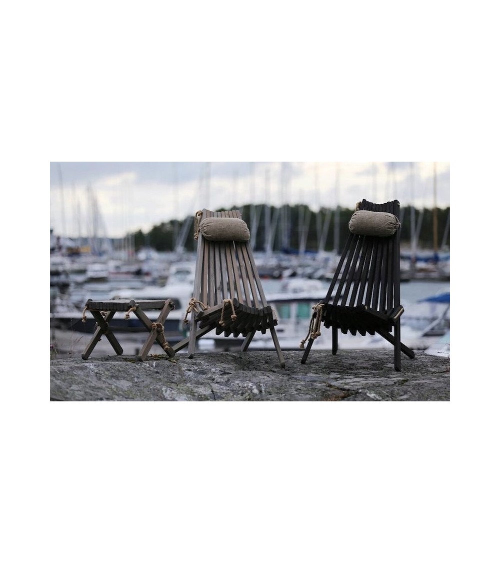 EcoFurn EcoChair Mélèze - Chaise de jardin pliable en bois
