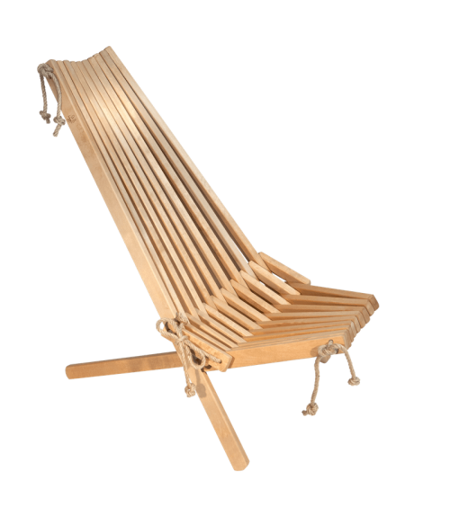 Lounge chair - EcoChair - Birch EcoFurn Outdoor furniture design switzerland original