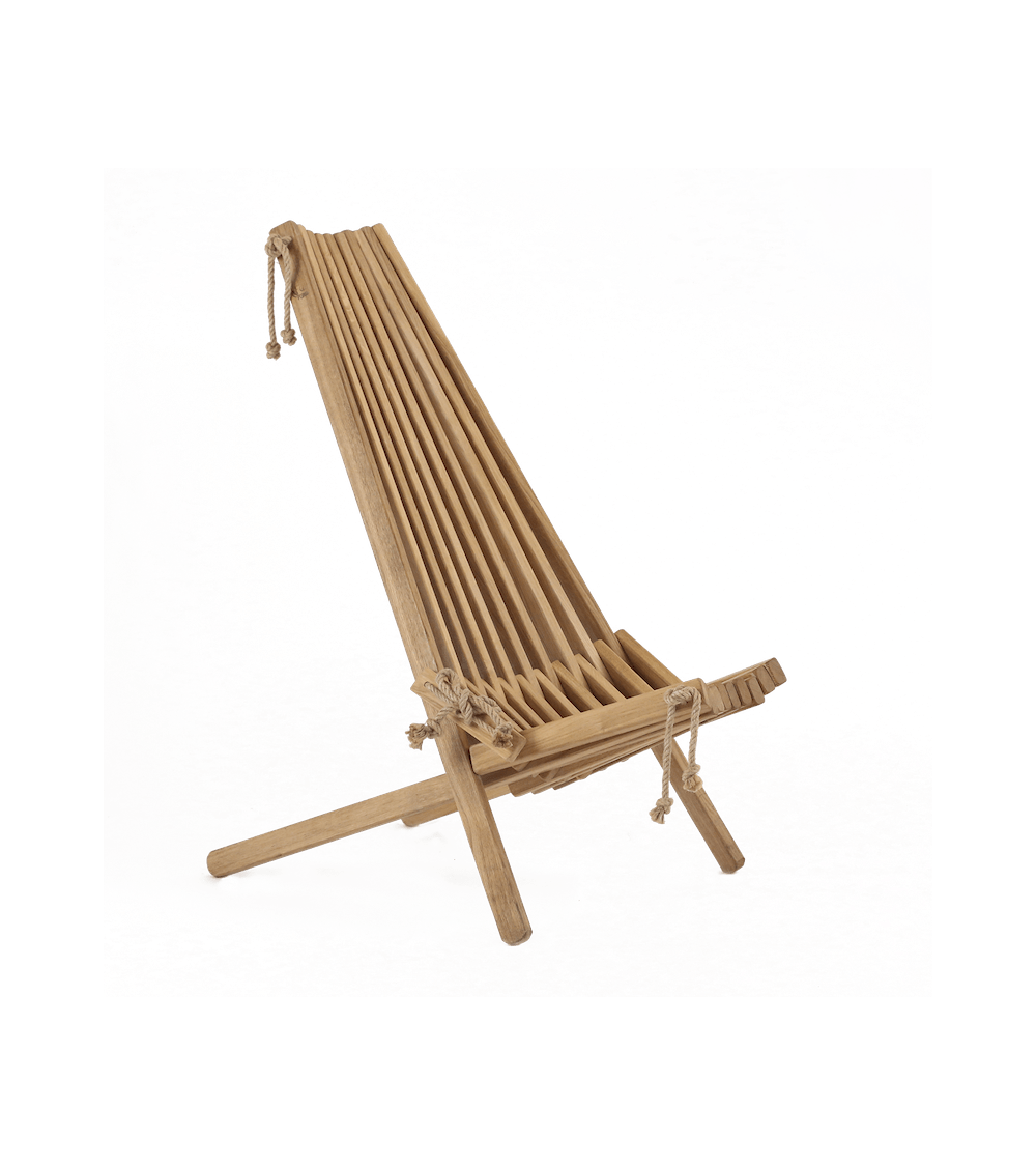 EcoChair Eiche - Garten Liegestuhl EcoFurn klappbar gartensessel klappliegestuhl wetterfest kaufen