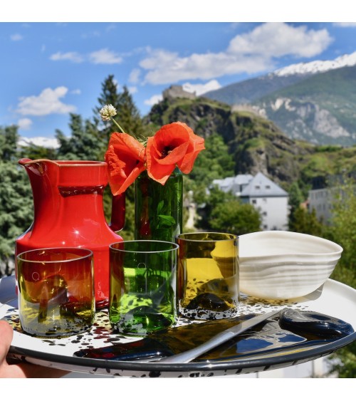 Plateau de Présentation - Planche Séduire Q de Bouteilles saladié service bois table apéritif apéro télé de fruit decoratif