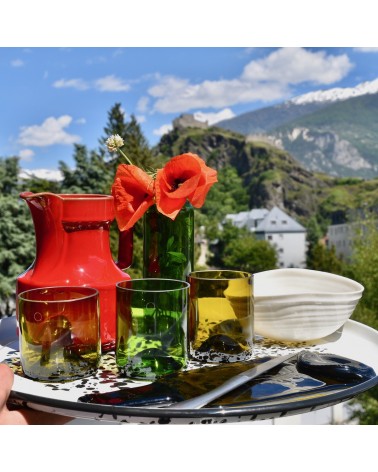 Plateau de Présentation - Planche Séduire Q de Bouteilles saladié service bois table apéritif apéro télé de fruit decoratif