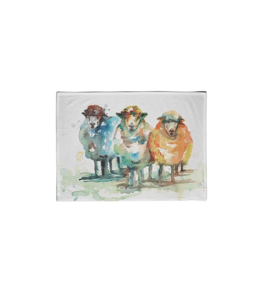 Serviette de cuisine - Moutons Meg Hawkins Art torchon vaisselle qualité serviette haut de gamme beaux essuie main originaux