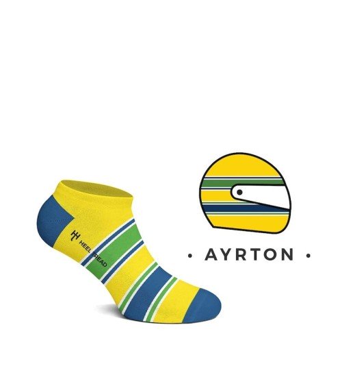 Sneaker Socken - Ayrton Heel Tread Socke lustige Damen Herren farbige coole socken mit motiv kaufen