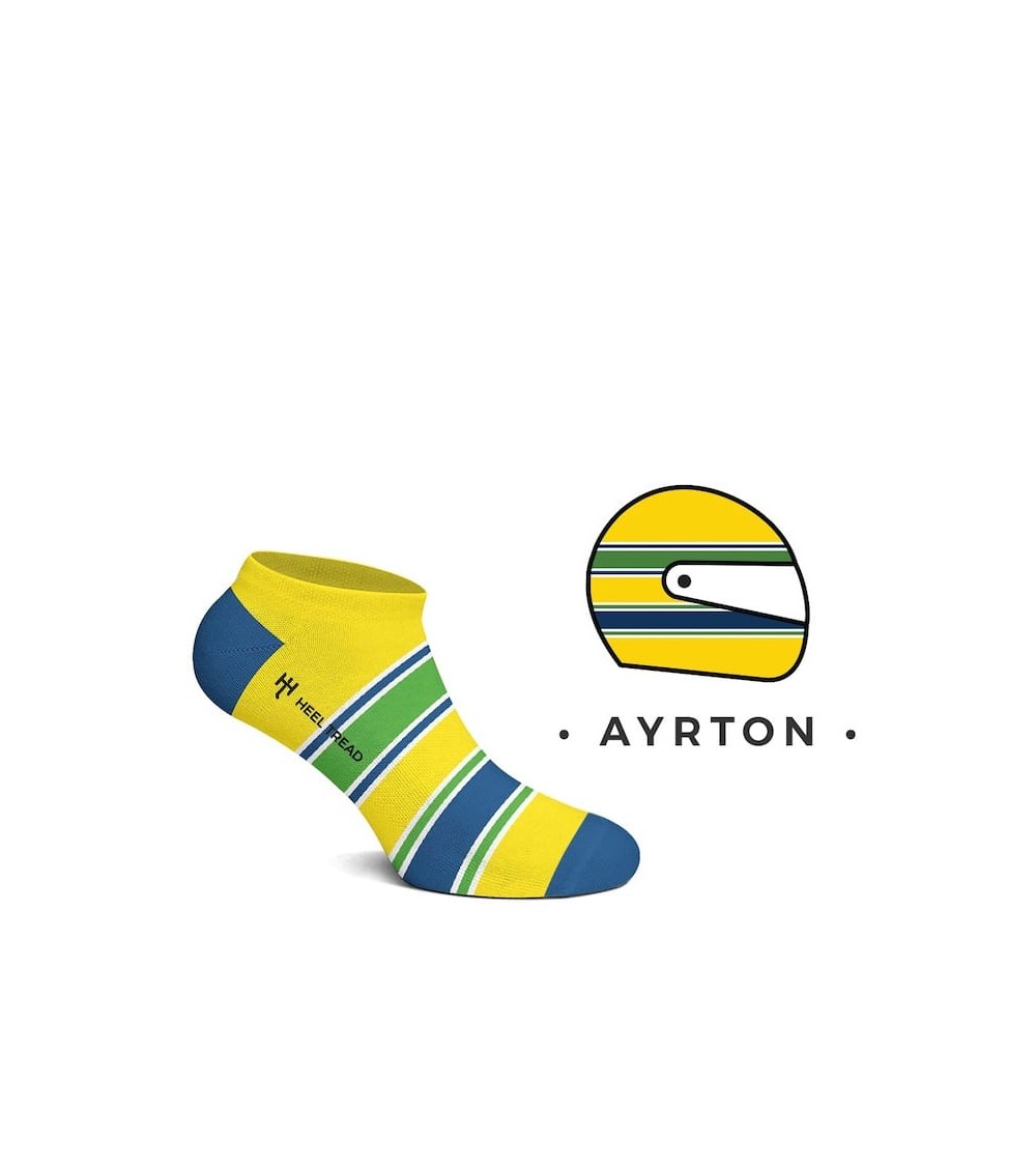 Calzini bassi - Ayrton Heel Tread calze da uomo per donna divertenti simpatici particolari
