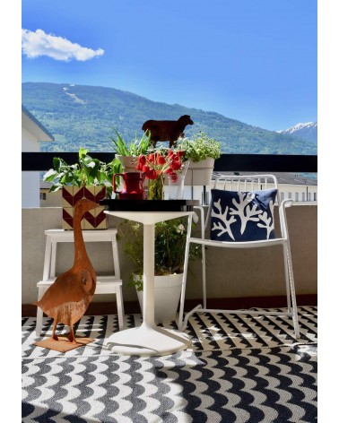 Sheep - Rusty metal garden sculpture Emil Neff outdoor garden decor terrace balcony