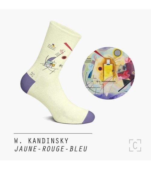 Chaussettes - Jaune-Rouge-Bleu Curator Socks Chaussettes design suisse original