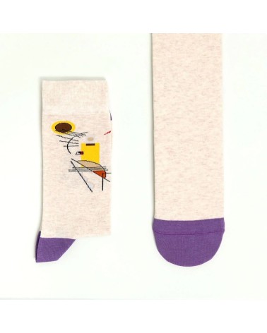 Socken - Gelb-Rot-Blau von Wassily Kandinsky Curator Socks socke kuschelsocken für damen lustig herren farbige coole socken