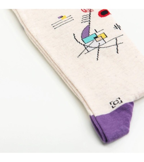 Chaussettes - Jaune-Rouge-Bleu Curator Socks jolies chausset pour homme femme fantaisie drole originales