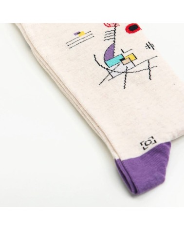 Socken - Gelb-Rot-Blau Curator Socks Socke lustige Damen Herren farbige coole socken mit motiv kaufen