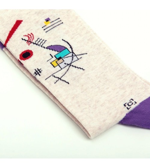 Calze - Giallo-Rosso-Blu di Wassily Kandinsky Curator Socks calze da uomo per donna divertenti simpatici particolari