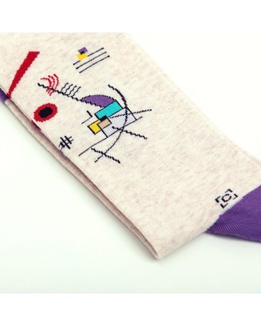 Socken - Gelb-Rot-Blau von Wassily Kandinsky Curator Socks socke kuschelsocken für damen lustig herren farbige coole socken