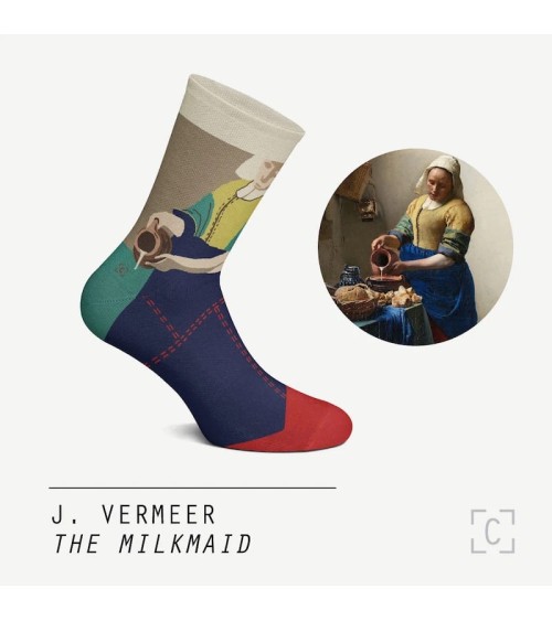 Chaussettes - La Laitière Curator Socks jolies chausset pour homme femme fantaisie drole originales